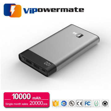 Newest universal laptop high capacity rechargeable smart portable power bank 8000mah/ 10000mah